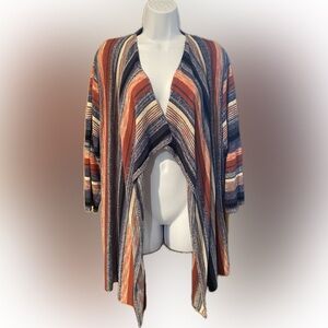 2X plus size bundle cardigan DB established Terra & sky camisole multicolor